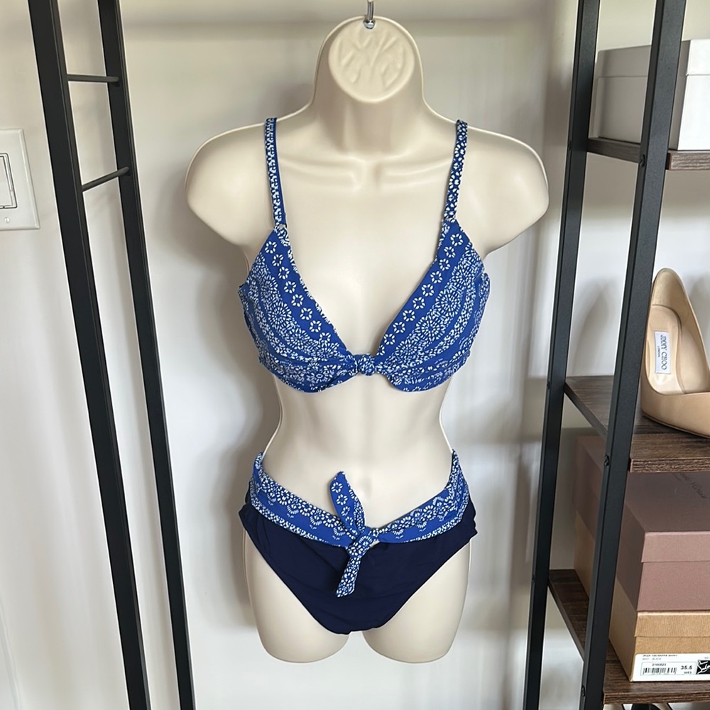 Robin Piccone Blue Lace Bikini Set
